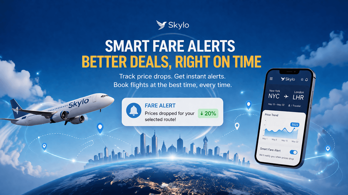 Skylo Introduces Smart Fare Alerts for Better Travel Deals