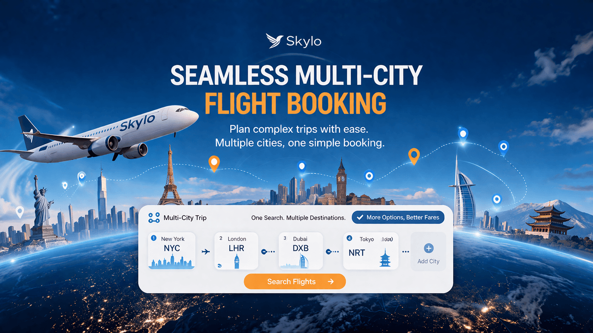 Skylo Launches Seamless Multi-City Flight Booking Feature